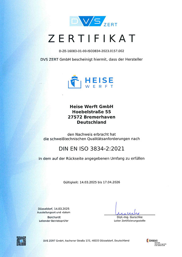 Zertifikat DIN-EN-ISO-3834